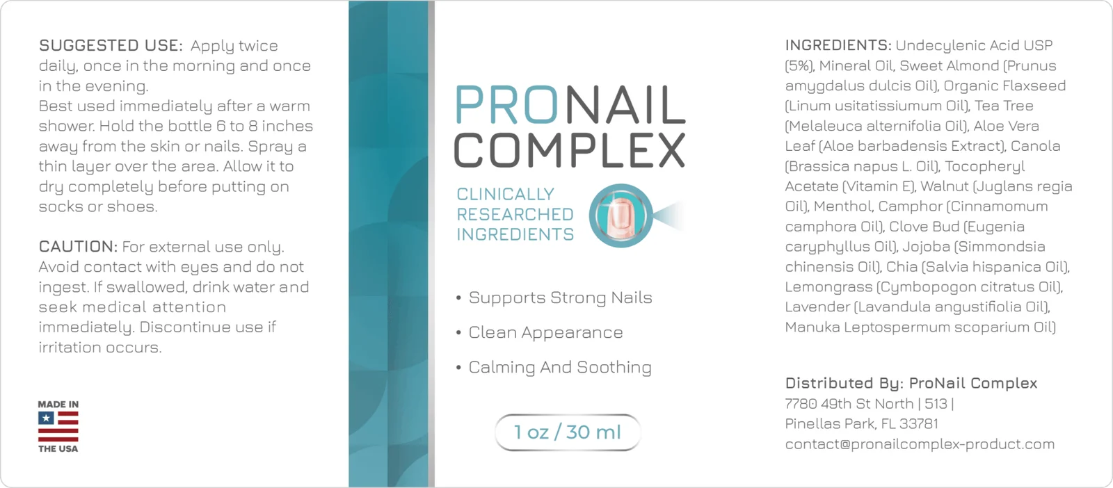 Pro Nail Complex Ingredients 